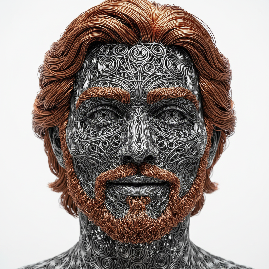 Kinetic Filigree Portrait