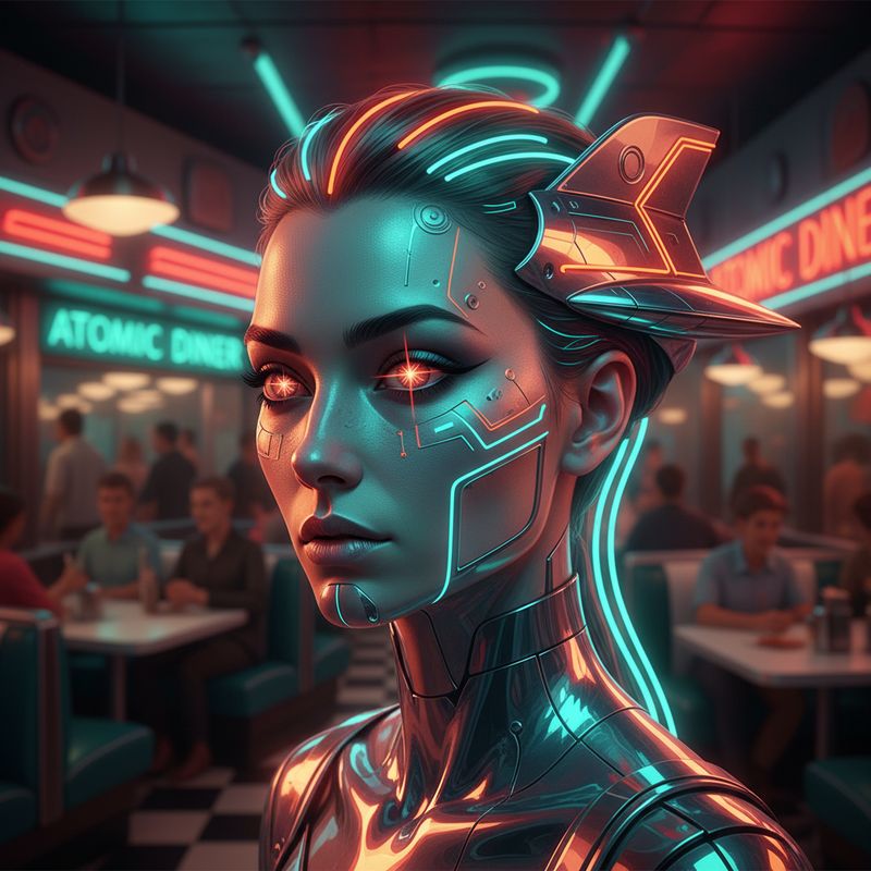 Atomic Diner Deco