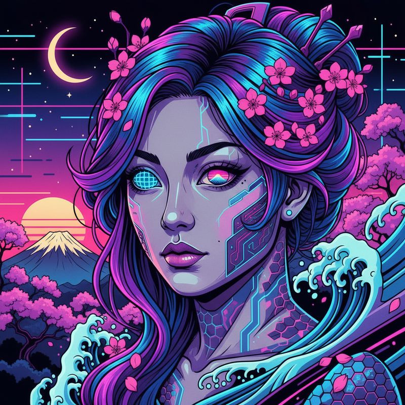 Ukiyo-e Synthwave
