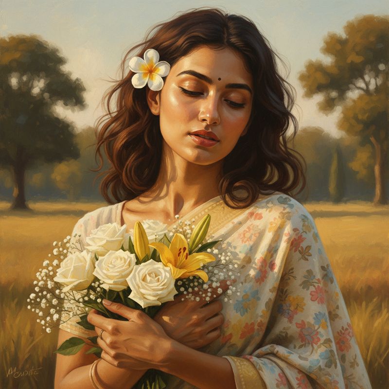Golden Petal Reverie