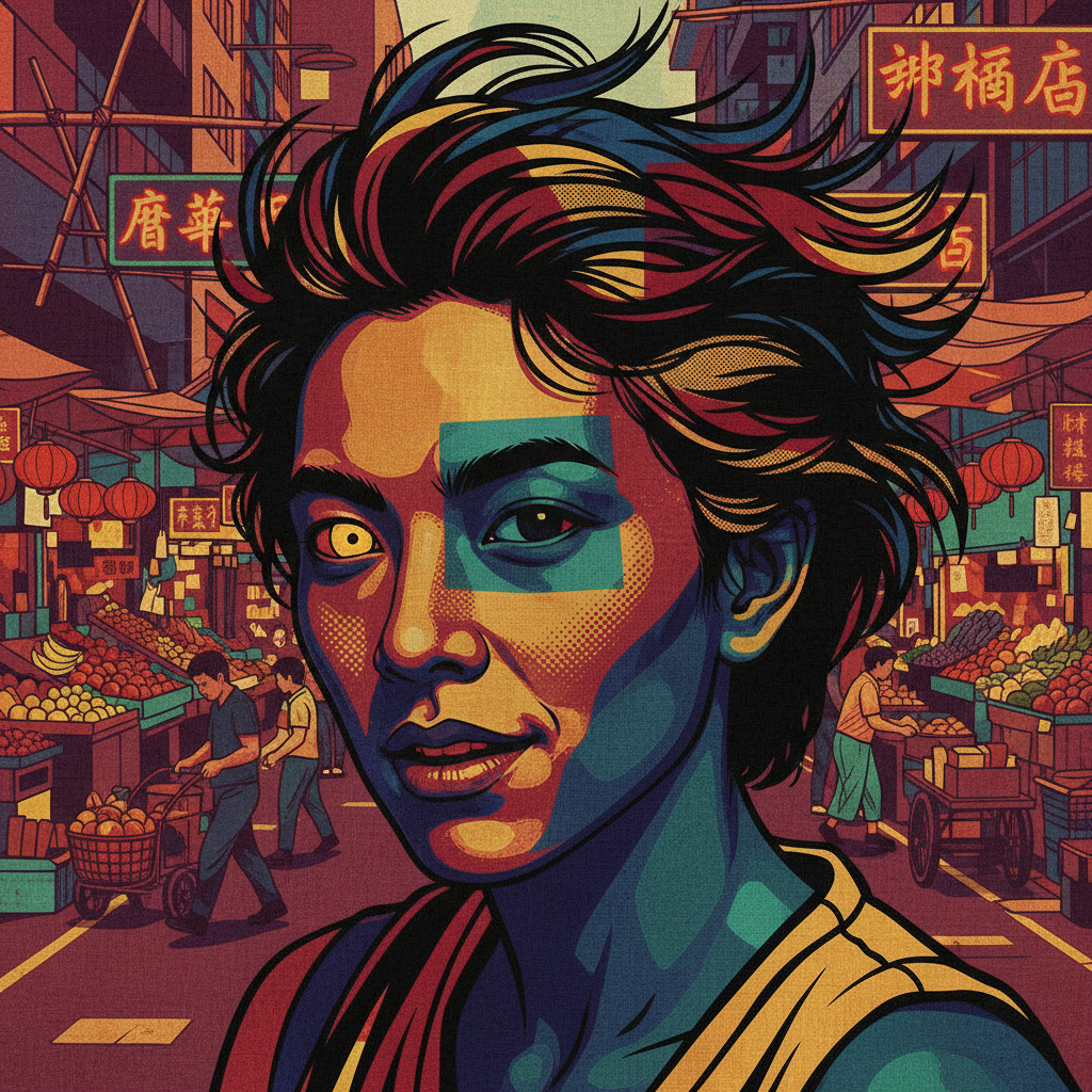 Street Market Silk-Screen