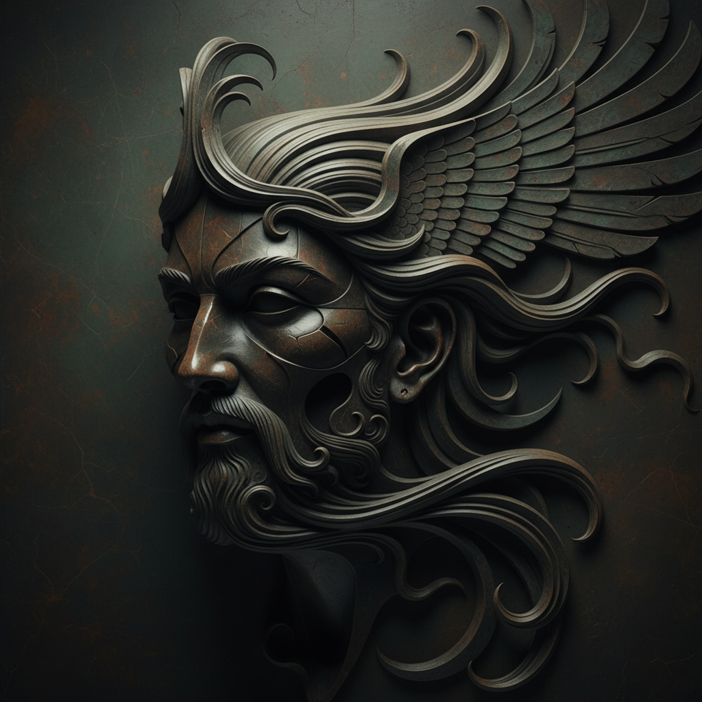 Mythic Bas-Relief Abstraction