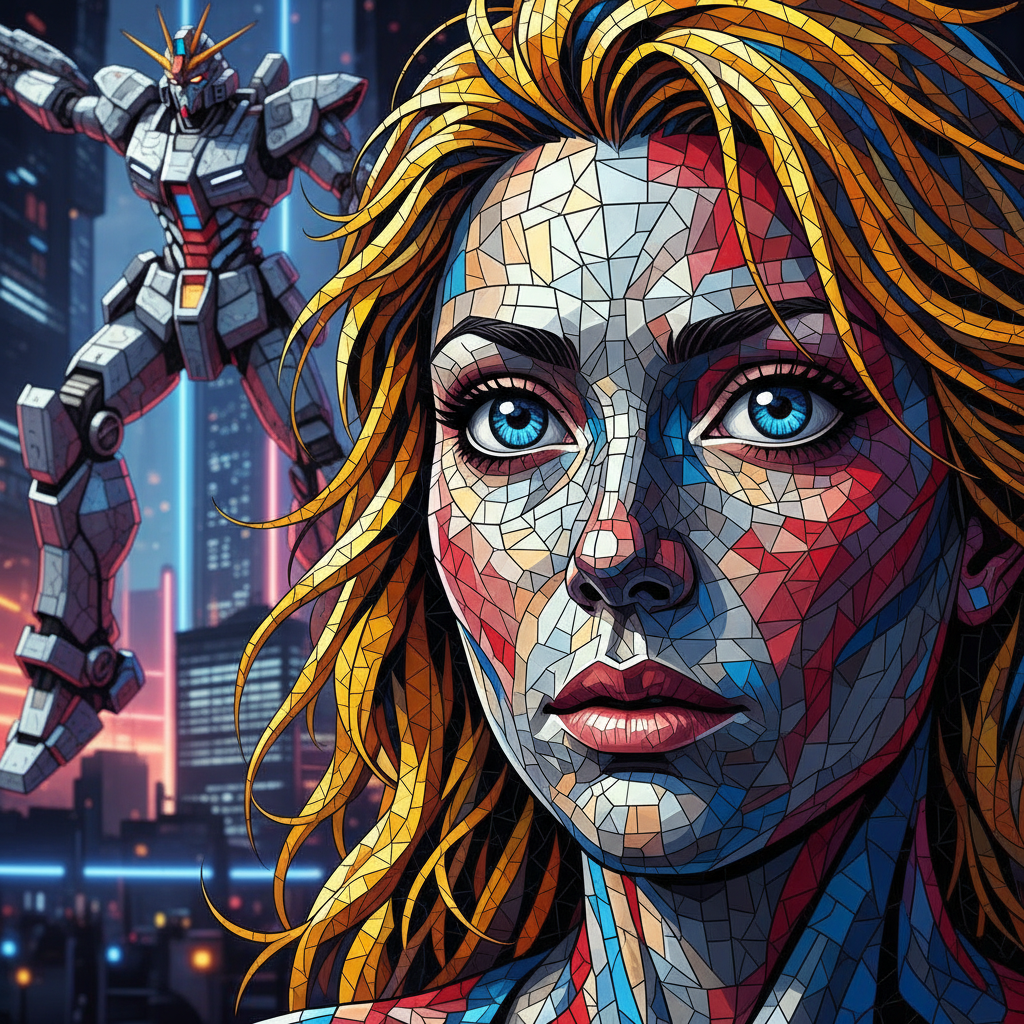 Manga Mecha Mosaics